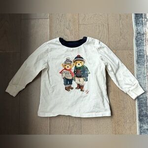 Ralph Lauren Toddle Long Sleeve Bear Tee